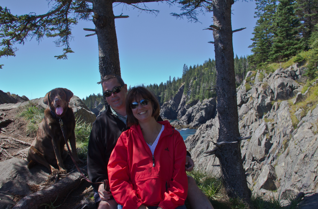 Taking a break on the Bold Coast Trail - Cutler, Maine