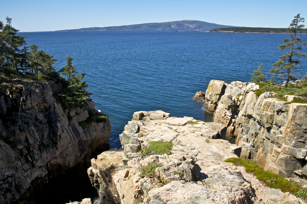 Maine's rocky coast and beautiful blue water... Schoodic Penisula, Acadia National Park 