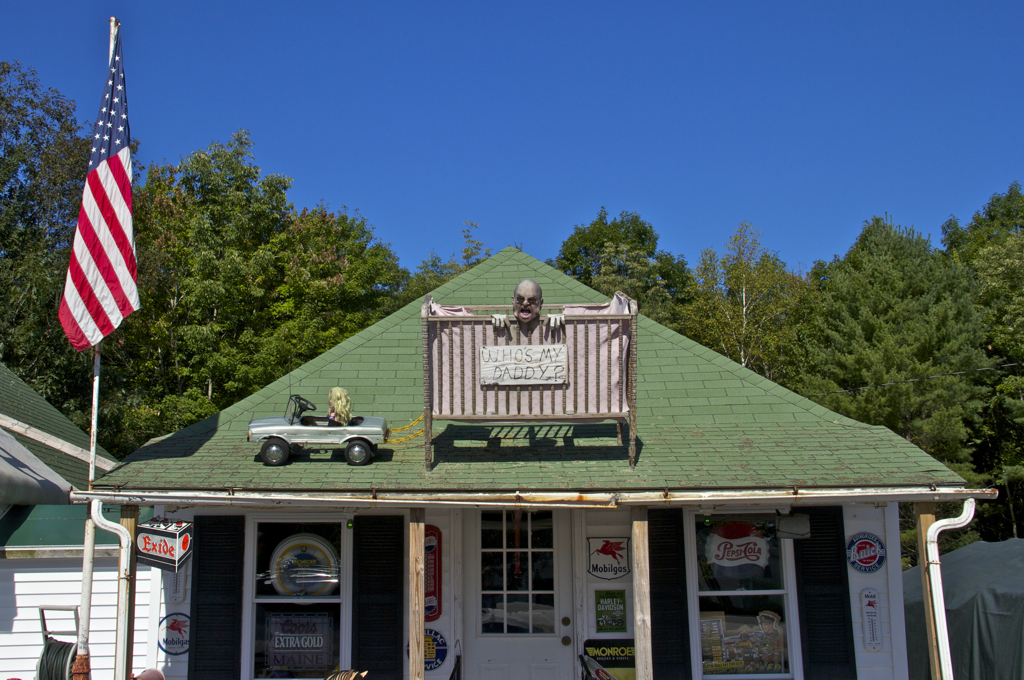 You know you're in hick town when you come across sights like this...