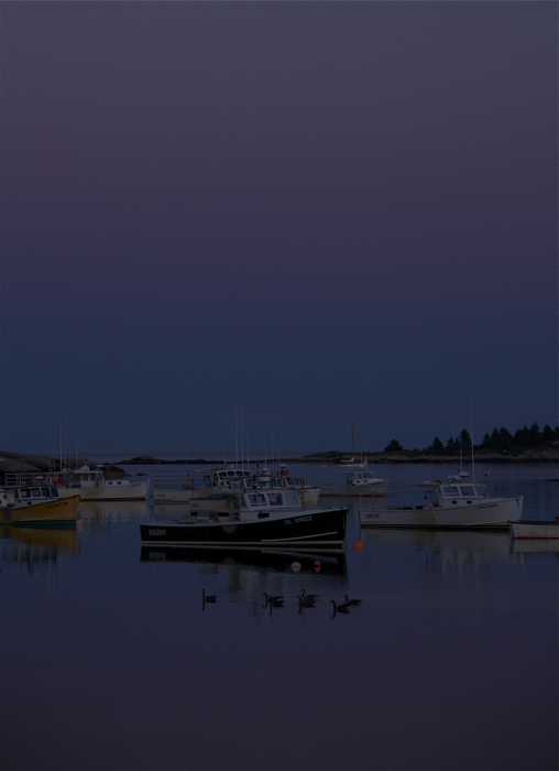 Love the night colors in this harbor...