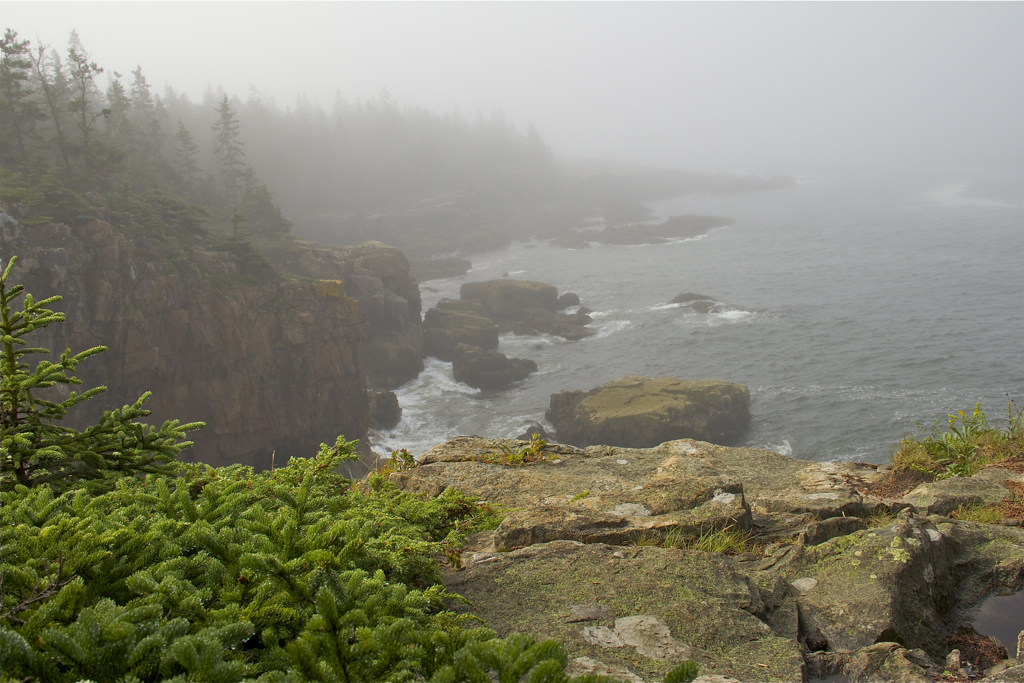 Got engaged sitting on the rocks in the foreground...  Was bright and sunny the day we got engaged but the view is amazing in the fog too!
